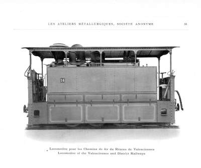 <b>Locomotive pour les Chemins de fer du Réseau de Valenciennes</b>